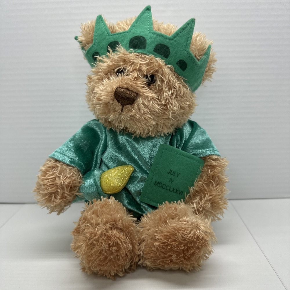 GUND Statue of Liberty Plush Teddy Bearā Stuffed Animal Museum Exclusive Toy